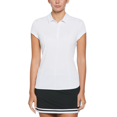 Women's Cap Sleeve Directional Golf T-Shirt In Bright White