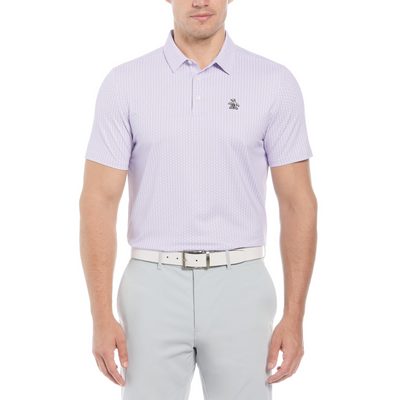 All-Over Pete Print Golf Polo Shirt In Lavender