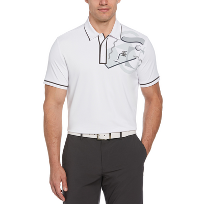 Short Sleeve 80's Engineered Earl Golf Polo Shirt In Bright White