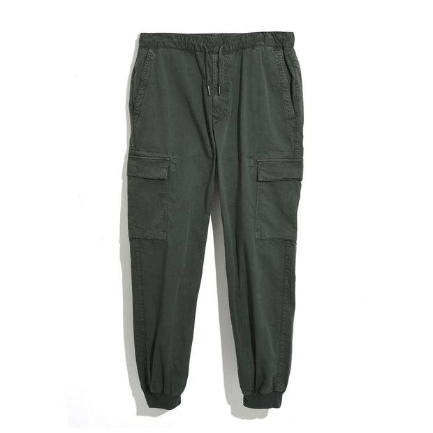 Tapered Cargo Jogger In Military Green