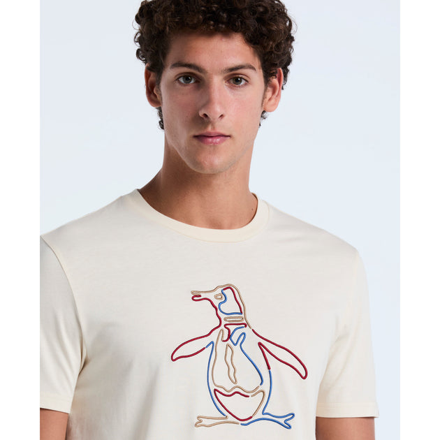 Outline Pete Graphic T-Shirt In Beige Original Penguin®