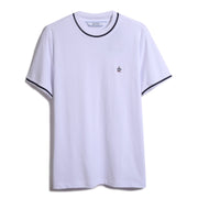 Icons Organic Cotton Short Sleeve Pique T-Shirt In Bright White