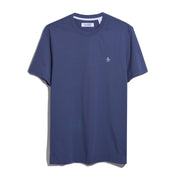 Pin Point Embroidered Pete T-Shirt In Blue Indigo