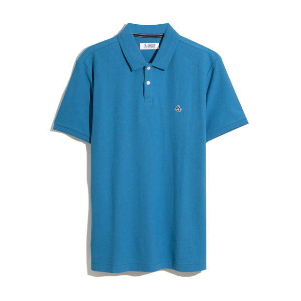 Sticker Pete Daddy Short Sleeve Polo Shirt In Vallarta Blue