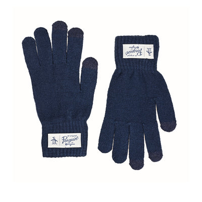 Nathan Classic Knit Glove In Navy