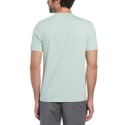 Pin Point Embroidered Pete T-Shirt In Silt Green