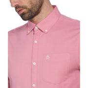 Ecovero Short Sleeve Oxford Shirt In Wild Rose