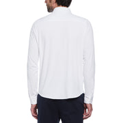 Icons Soft Interlock Long Sleeve Shirt In Bright White