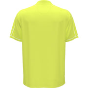 Piped Performance Quarter Zip Tennis Polo Shirt In Limeade