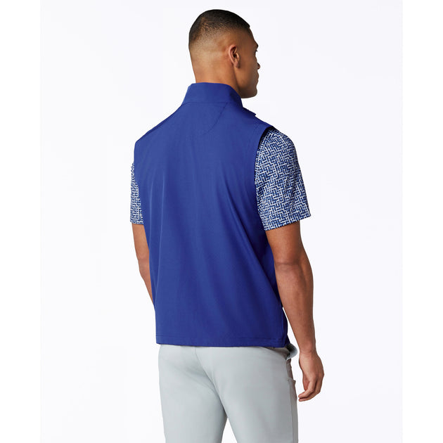 Heritage Lightweight Packable Golf Vest In Blue | Original Penguin®
