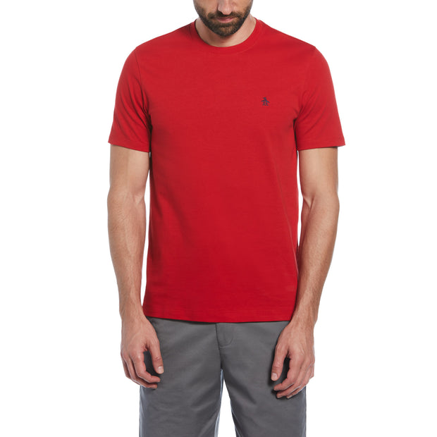 Pin Point Embroidered Pete T-Shirt In Salsa