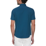Ecovero Short Sleeve Oxford Shirt In Deep Dive