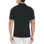 Daddy Organic Cotton Polo Shirt In True Black