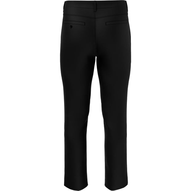Flat Front Pete Performance Golf Trouser In Caviar
