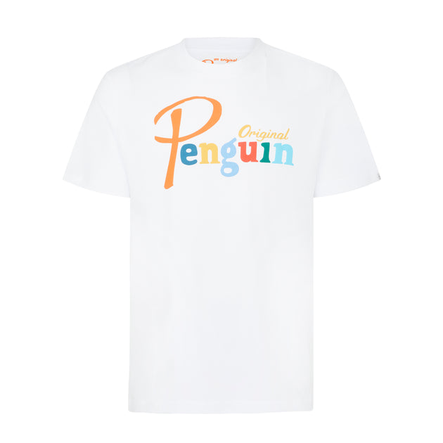 Original Penguin Script Logo Mens T-Shirt' (W)
