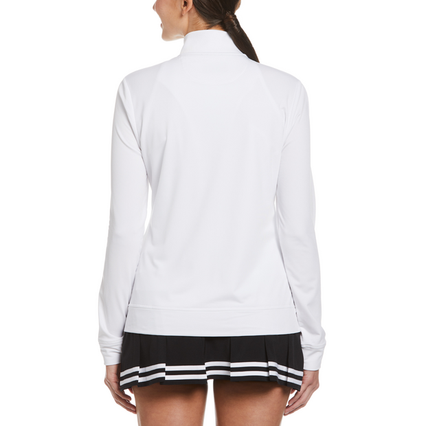 Womens Tennis Track Jacket In Bright White