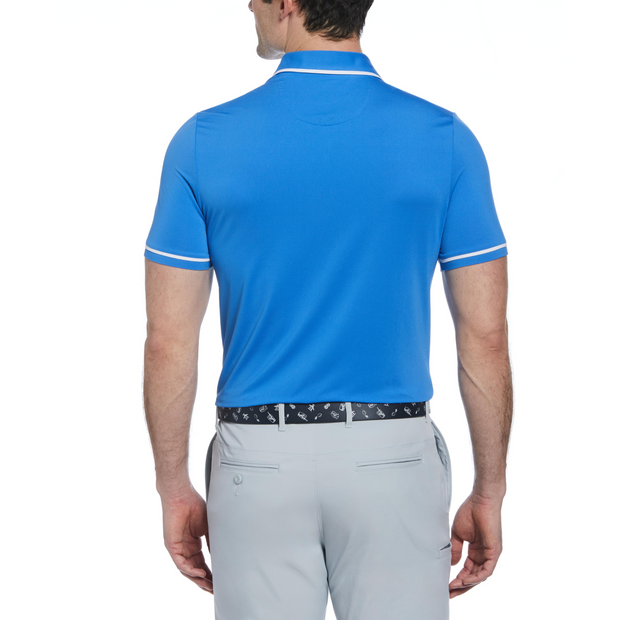Oversized Pete Tipped Short Sleeve Golf Polo Shirt In Nebulas