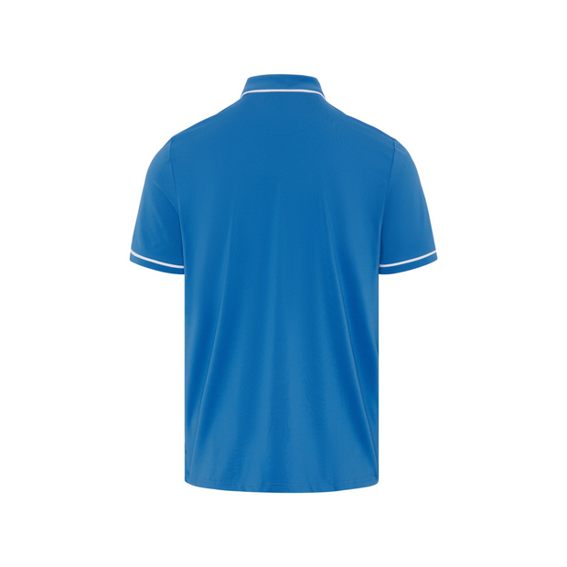 Oversized Pete Tipped Short Sleeve Golf Polo Shirt In Nebulas