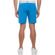 Pete Embroidered Golf Shorts In Mediterranian Blue