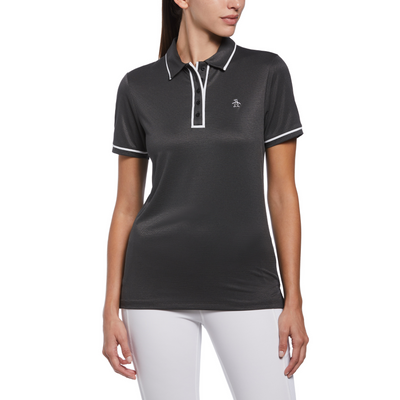 Womens Veronica Golf Polo Shirt In Caviar