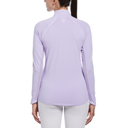 Womens Womens Long Sleeve Quarter Zip Tennis Sweatshirt In Lavender