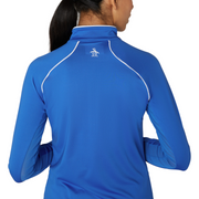Women's Solid Long Sleeve Tennis Shirt With Sun Protection In Nebulas Blue