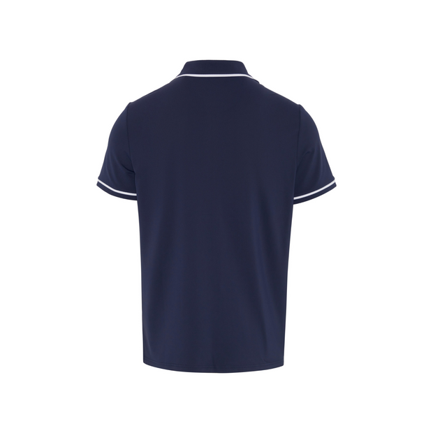 Technical Earl Short Sleeve Golf Polo Shirt In Black Iris