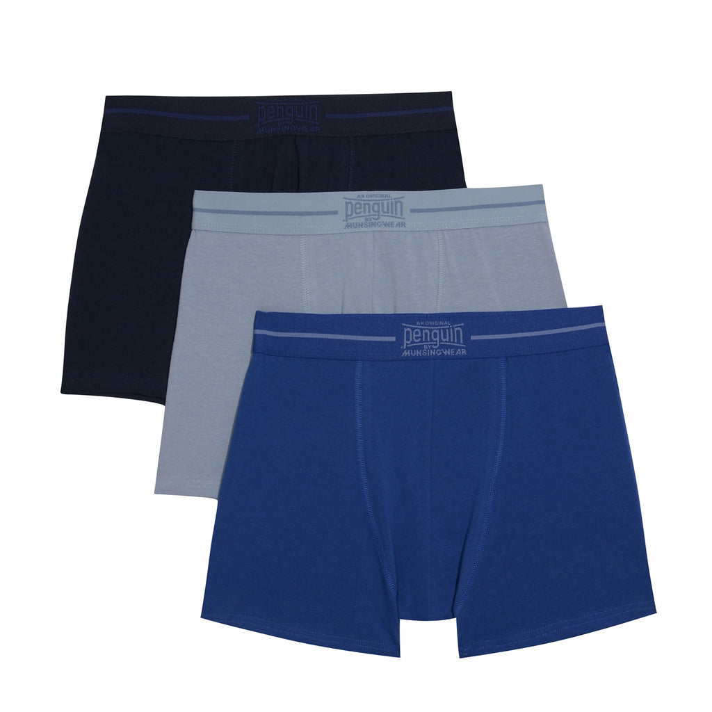 3 Pack Plain Underwear In Blue