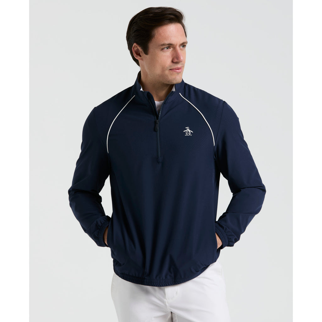 1 4 Zip Tennis Jacket Iris