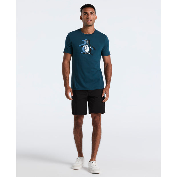 Overlap Pete Graphic T-Shirt (Reflecting Pond) Styled