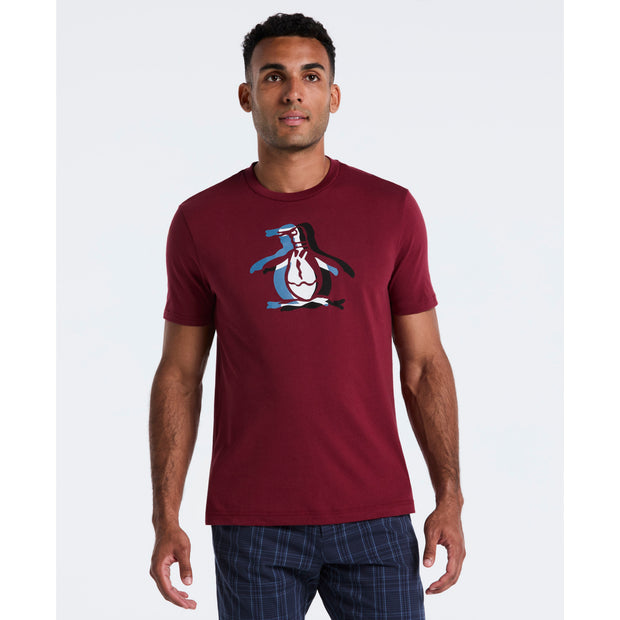 Overlap Pete Graphic T-Shirt (Cabernet) Front