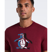 Overlap Pete Graphic T-Shirt (Cabernet) Detail