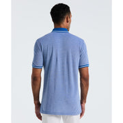 Birdseye Pique Tipped Polo Shirt (Classic Blue) Back