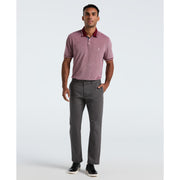 Birdseye Pique Tipped Polo Shirt (Cabernet) Styled