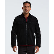 Corduroy Lined Shacket (True Black) Front