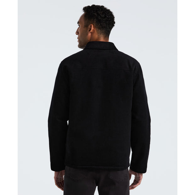 Corduroy Lined Shacket (True Black) Back