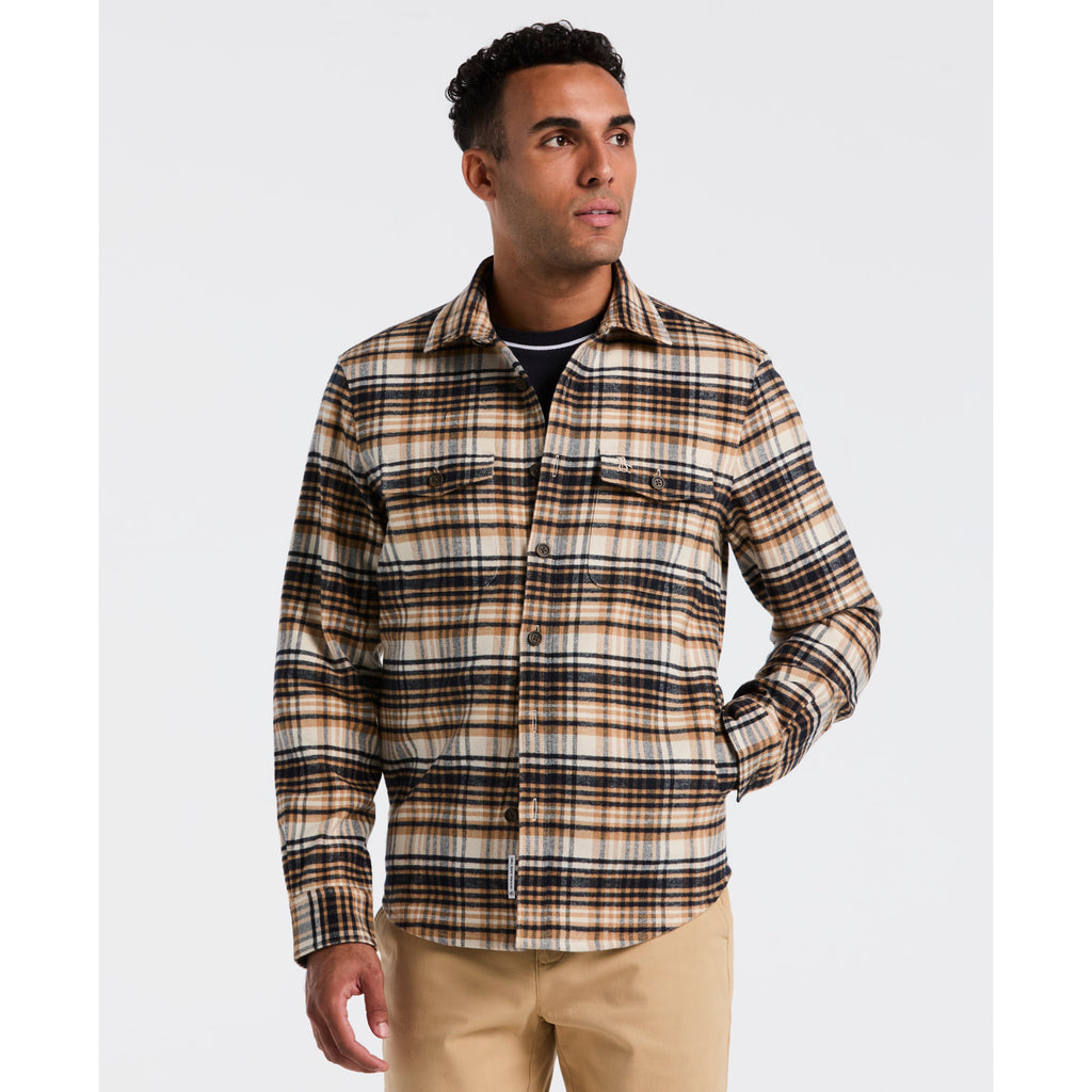 Plaid Flannel Shacket Birch