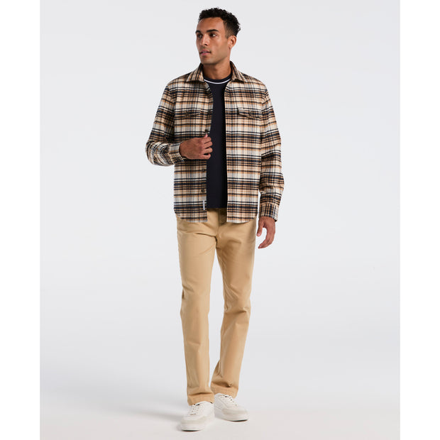 Plaid Flannel Shacket (Birch) Styled