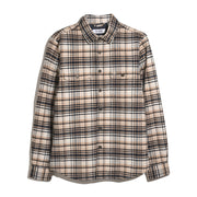 Plaid Flannel Shacket (Birch) Flat