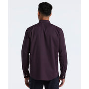 Micro Diamond Print Shirt (Dark Sapphire) Back