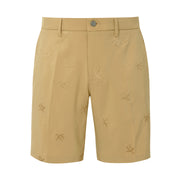 Pete Embroidered Golf Shorts In Prarie Sand