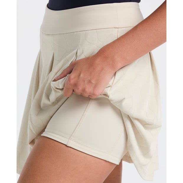 Laser Cut Floral Skort (Silver Birch)