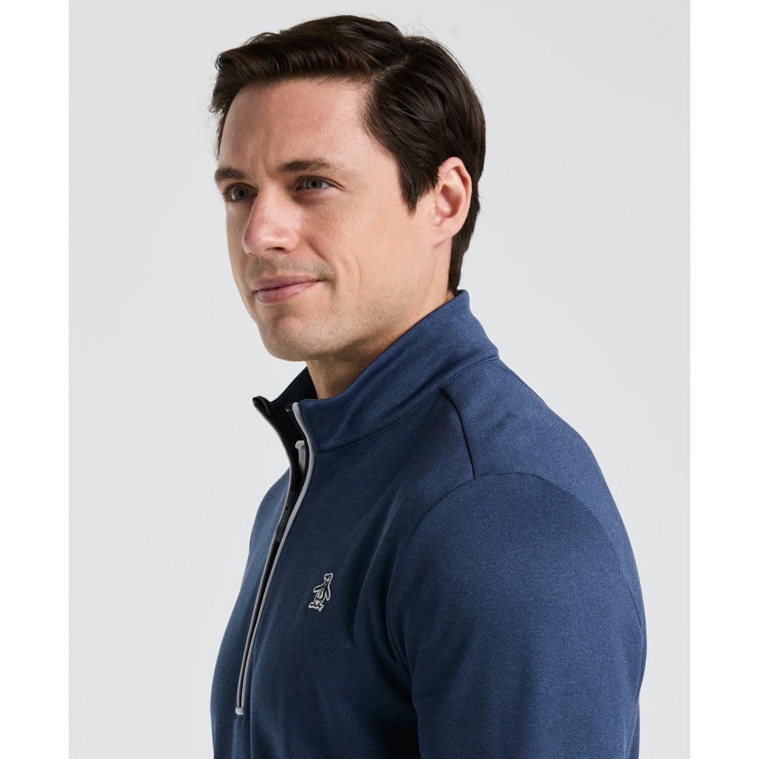 Quarter Zip Golf Pullover In Black | Original Penguin®