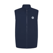 Mixed Media Reversible Fleece Golf Gilet (Black Iris) Flat