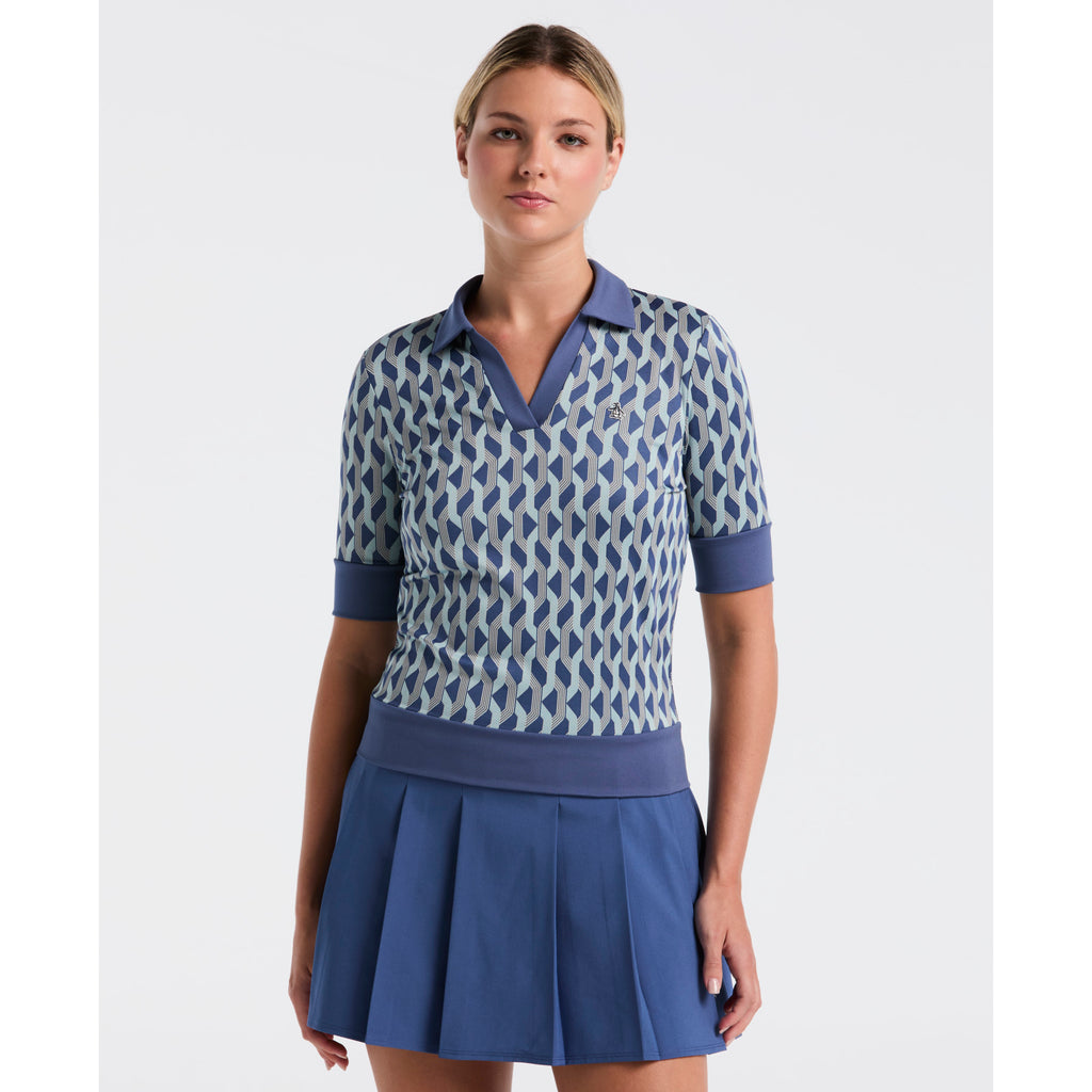 Geometric Golf Polo Shirt True