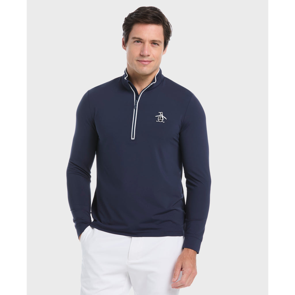 Technical Earl 1 4 Zip Golf Sweater Iris