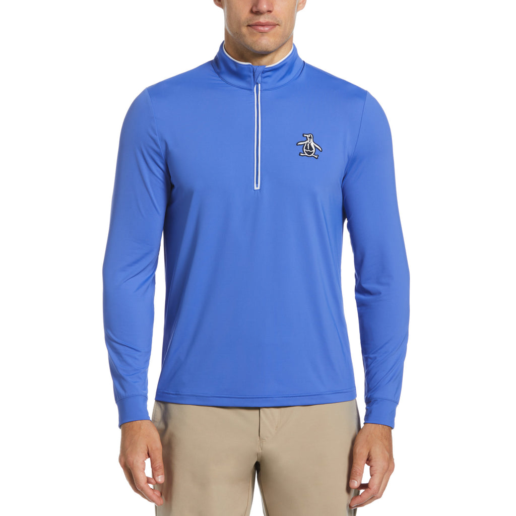 Technical Earl 1/4 Zip Long Sleeve Golf Sweater In Multicolor
