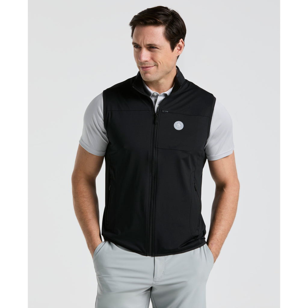 Lightweight Full Zip Golf Gilet Caviar