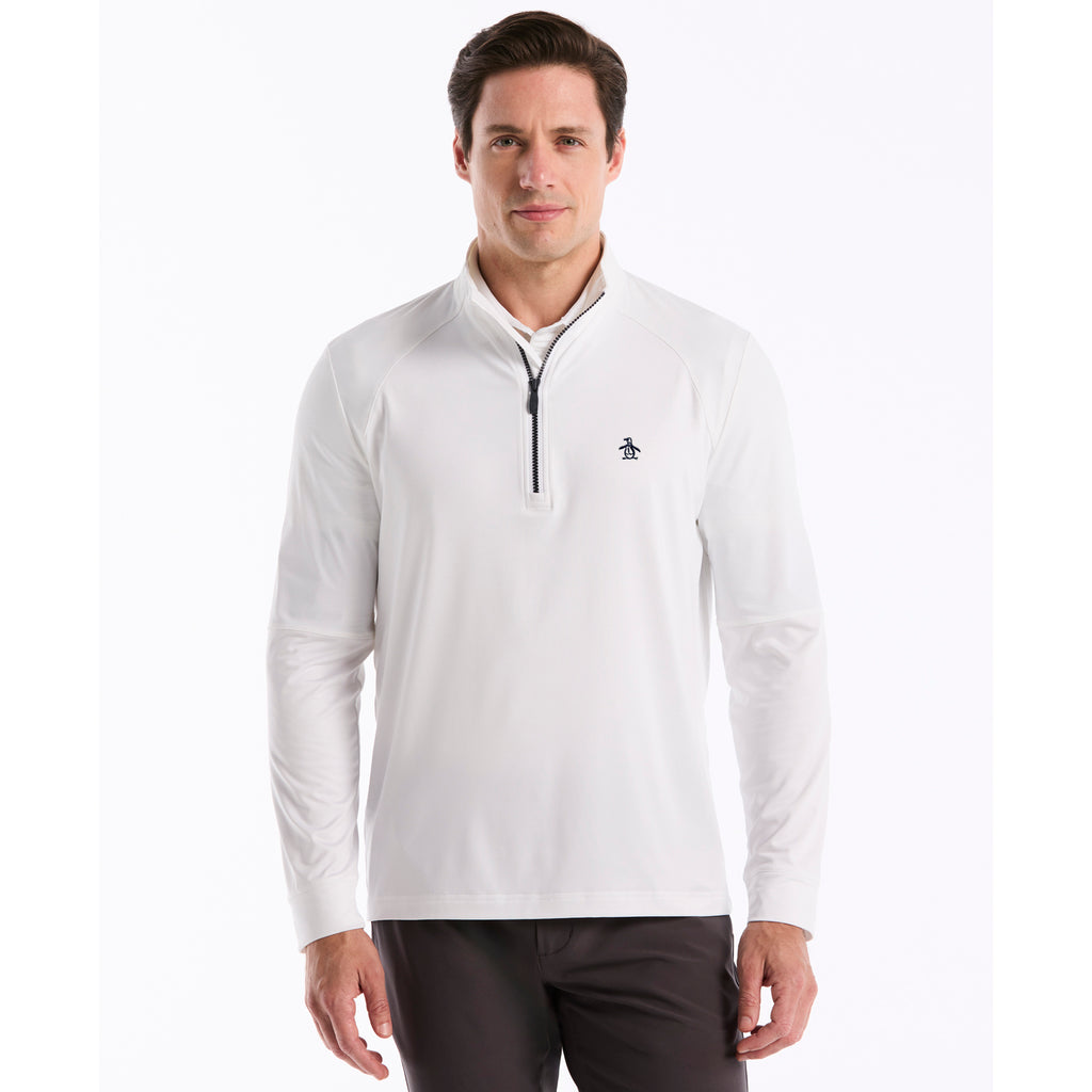 Mixed Media Quarter Zip Golf Pullover Bright