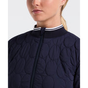 Women's Quilted Golf Puffer Jacket (Black Iris)